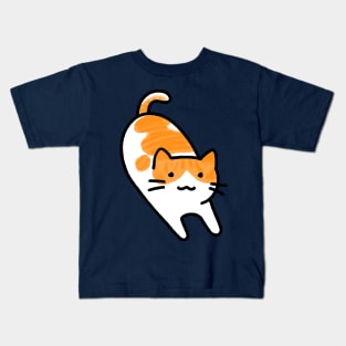 Creamsicle - Orange + White Tabby Kids T-Shirt